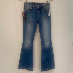 NWT Mavi (Mavi Amerika) Peace Mid Rise Flare Jeans 25 Per Tag (See Measurements)